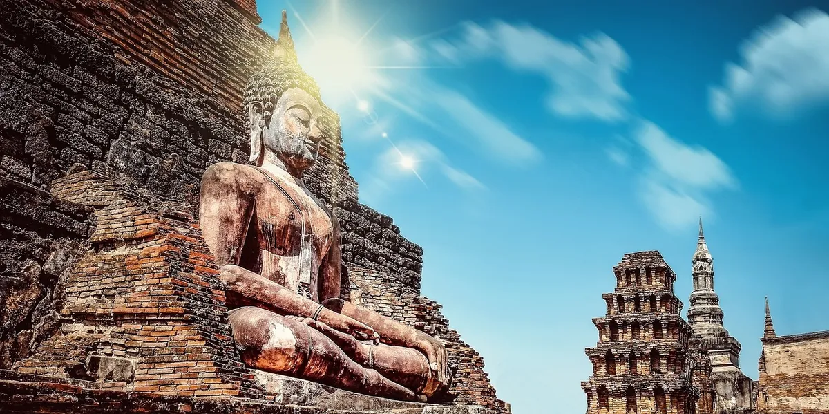 mystery, mysterious, religion, buddhism, buddha, buddha purnima, statue, buddha statue, meditation, thailand, the sun, sun rays, the secret, travel, history, my