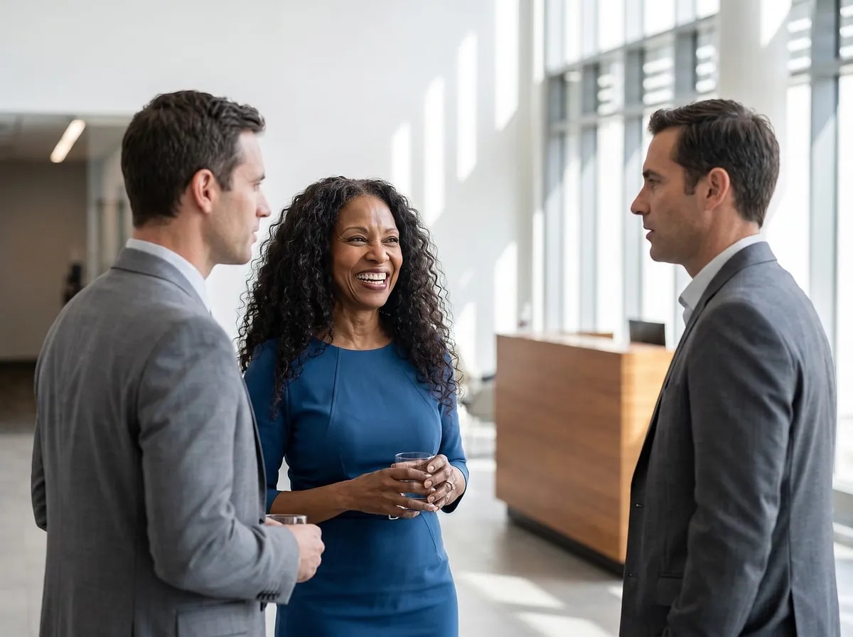 business meeting, collaboration, networking, laughing people, modern office, success, business attire, talking, teamwork, people discussing, indoor space, busin